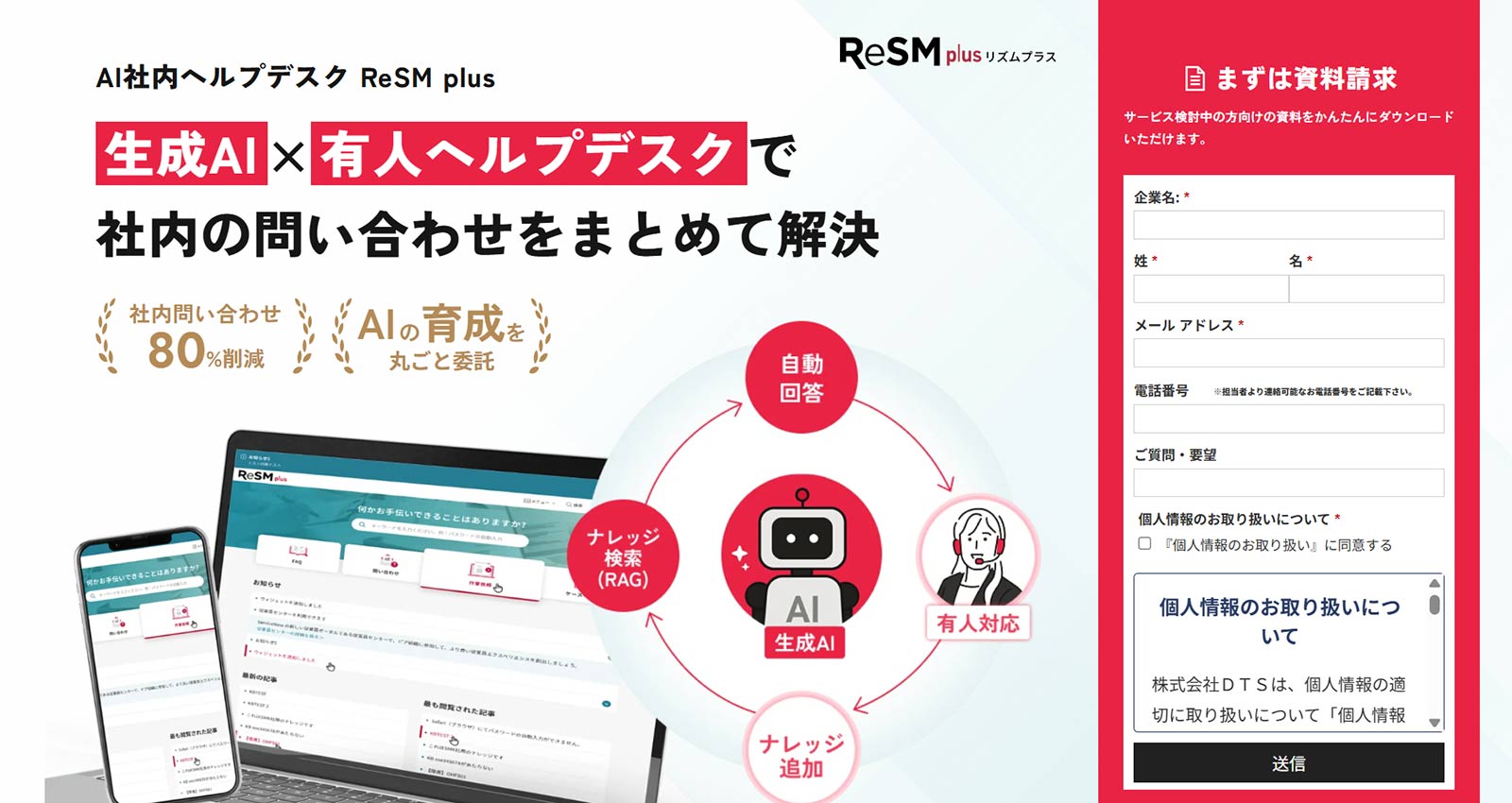ReSM plus公式Webサイト