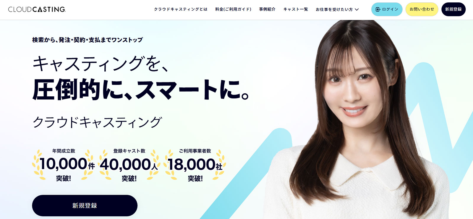 クラウドキャスティング公式Webサイト