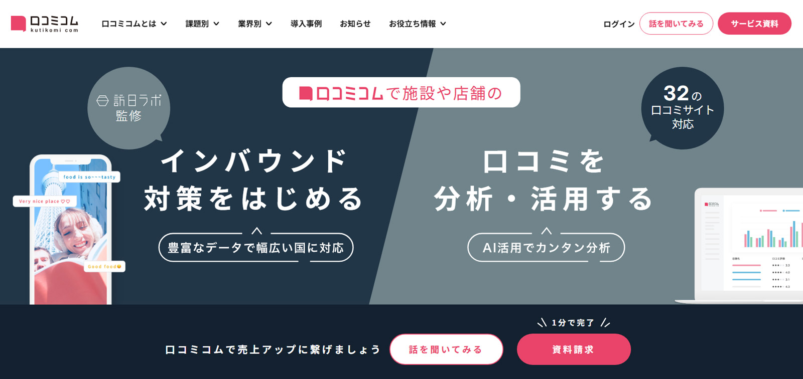 口コミコム公式Webサイト
