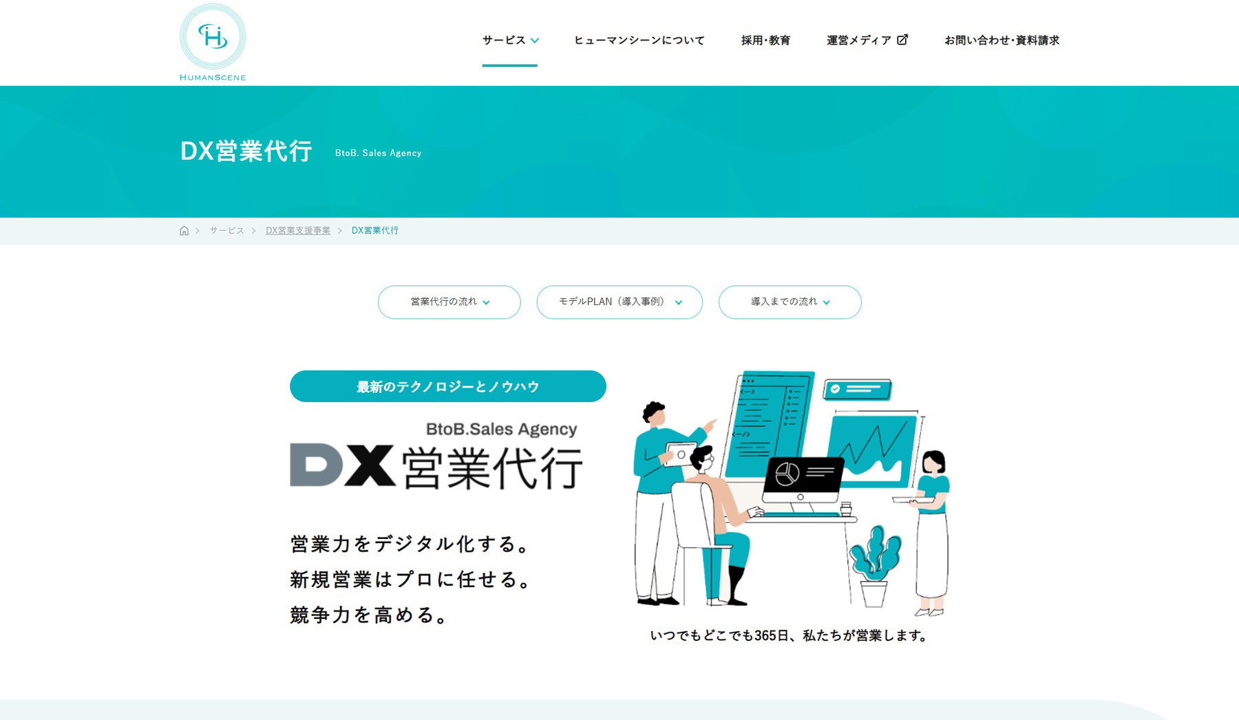 DX営業代行公式Webサイト