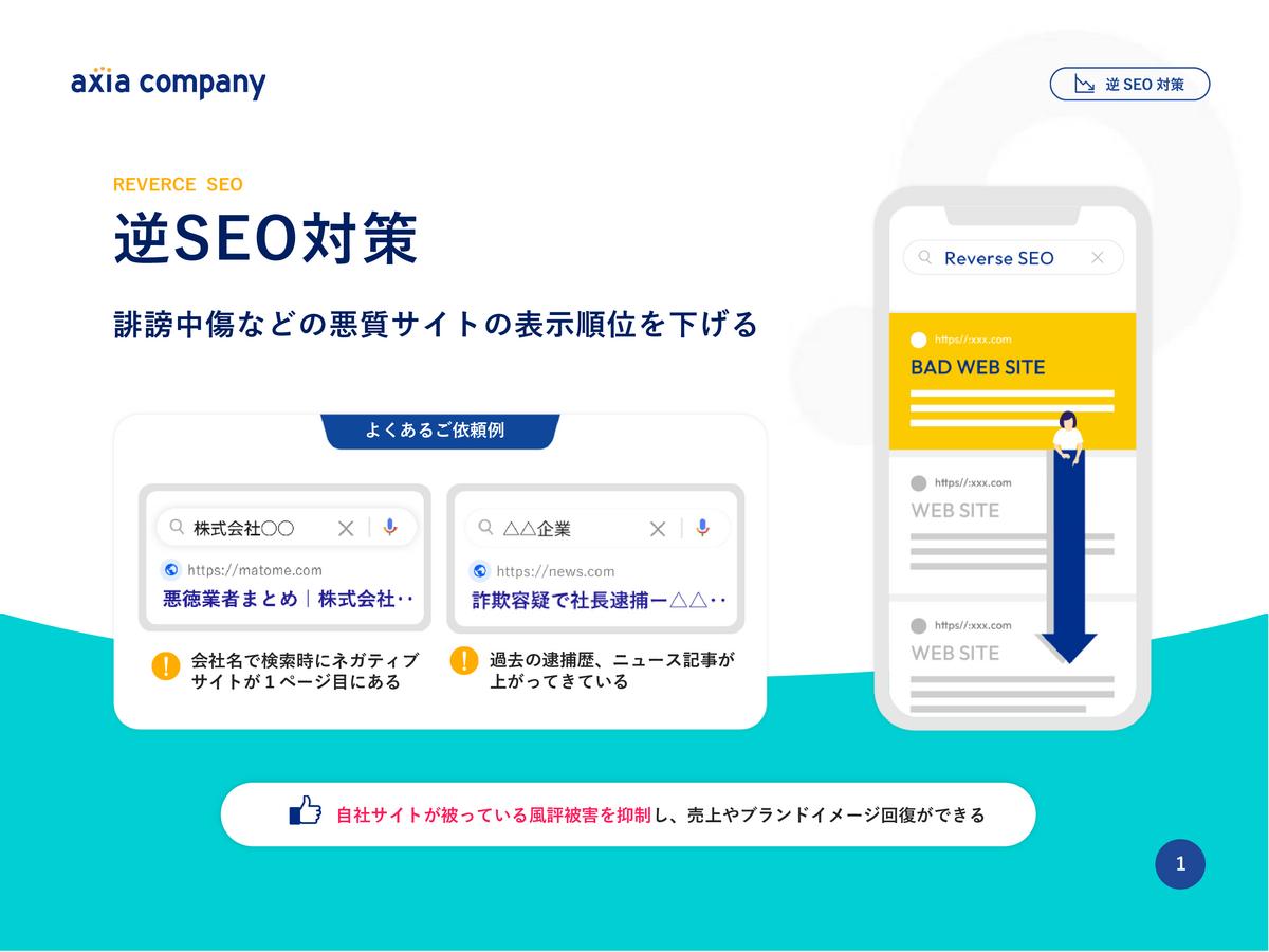 【アクシアカンパニー】逆SEO対策サービス