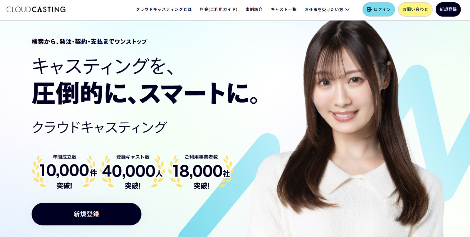 クラウドキャスティング公式Webサイト