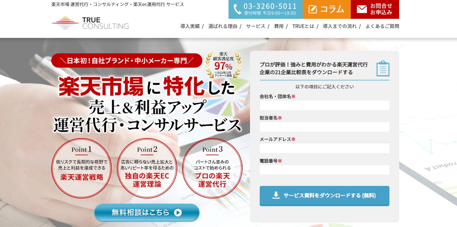 トゥルーコンサルティング公式Webサイト